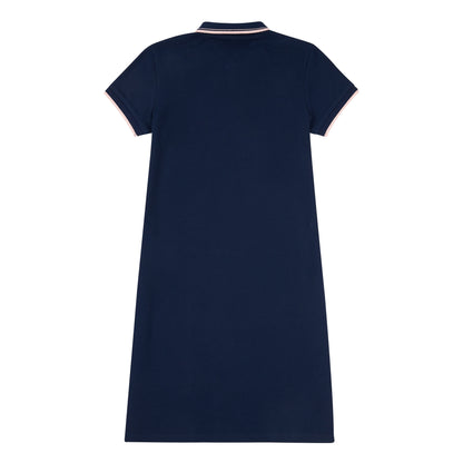 Womens Polo Dress in Navy Iris