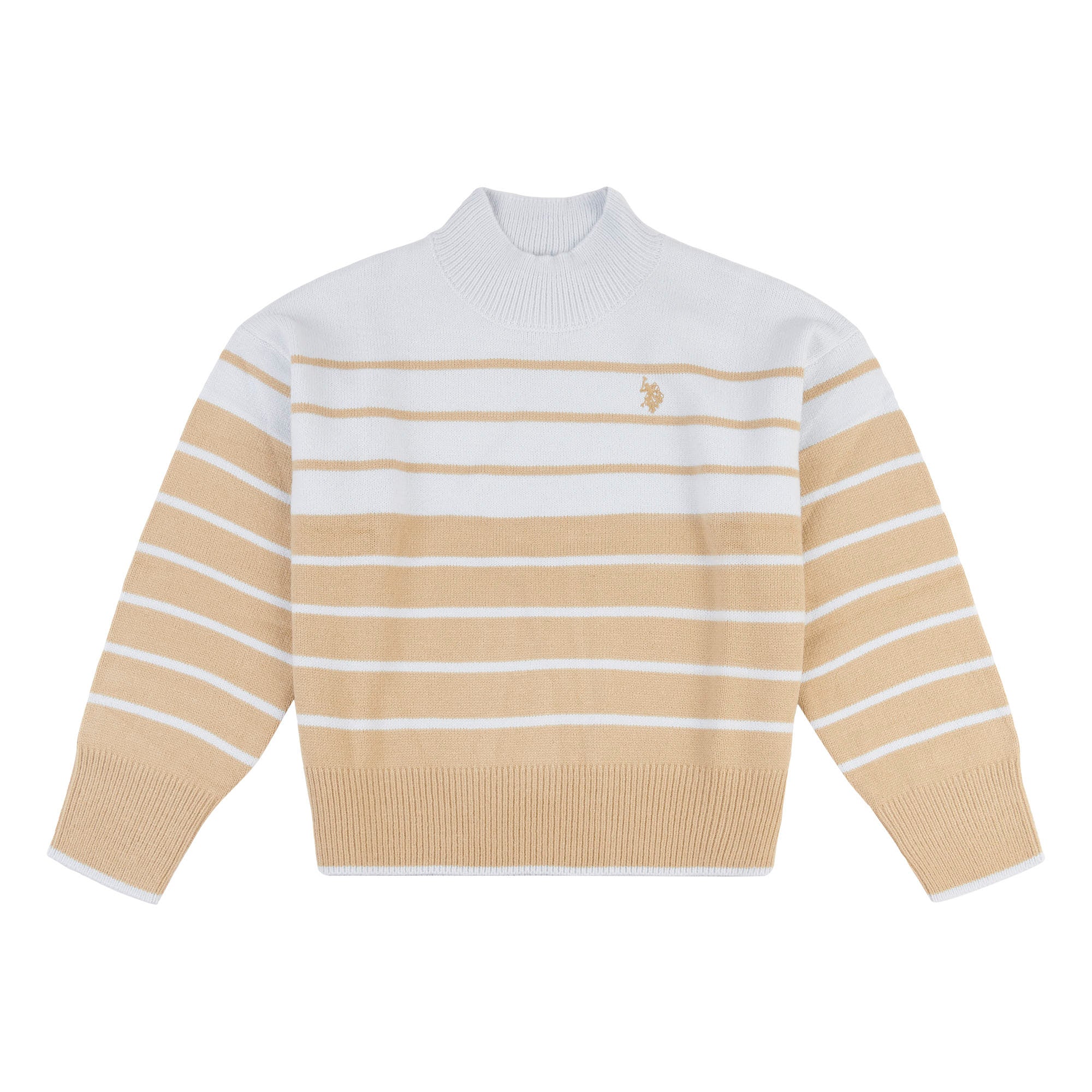 Womens Colour Block Stripe Jumper in Arctic Ice