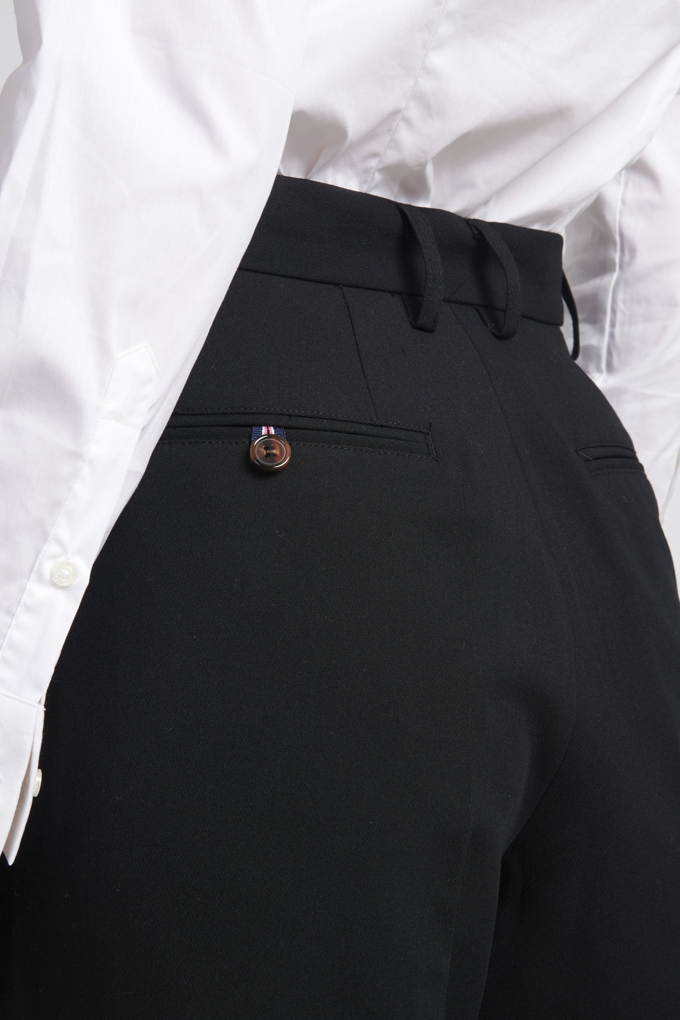 Womens Smart Straight Leg Trouser in Black