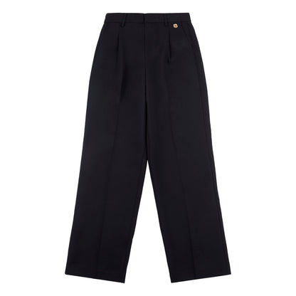 Womens Smart Straight Leg Trouser in Black