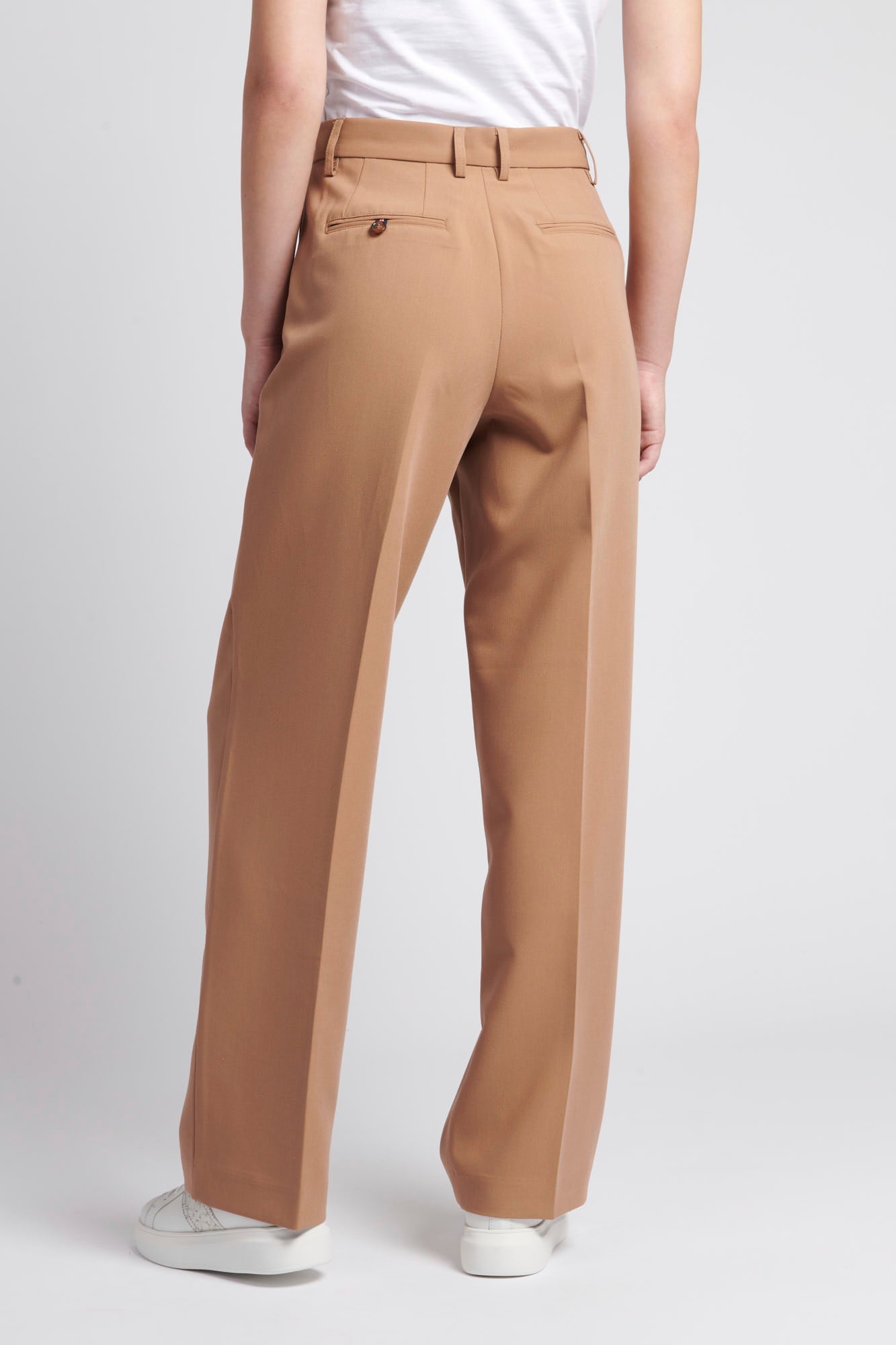 Womens Smart Straight Leg Trouser in Burro