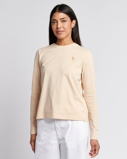 Womens Long Sleeve T-Shirt in Smoke Gray