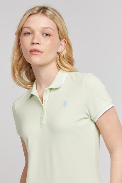 Womens Regular Fit Pique Polo Shirt in Ambrosia