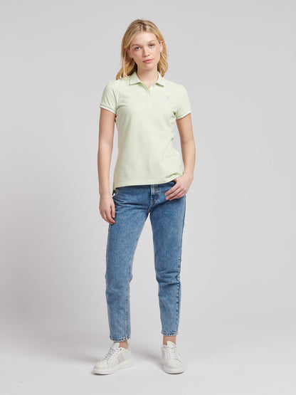 Womens Regular Fit Pique Polo Shirt in Ambrosia