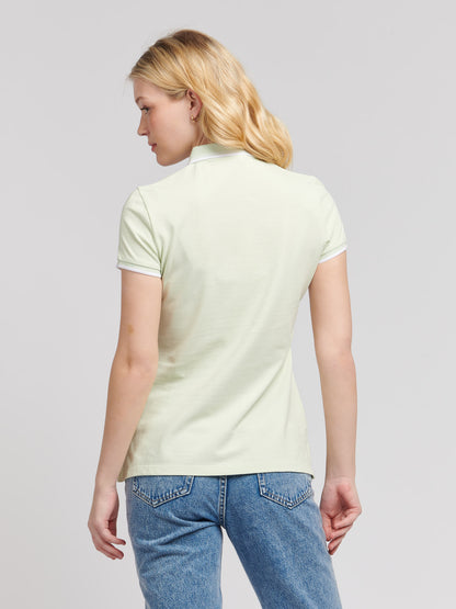 Womens Regular Fit Pique Polo Shirt in Ambrosia