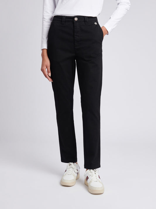 Womens Chino Trousers Black