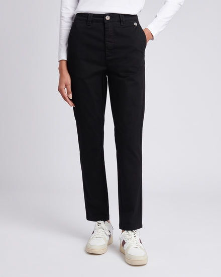 Womens Chino Trousers Black