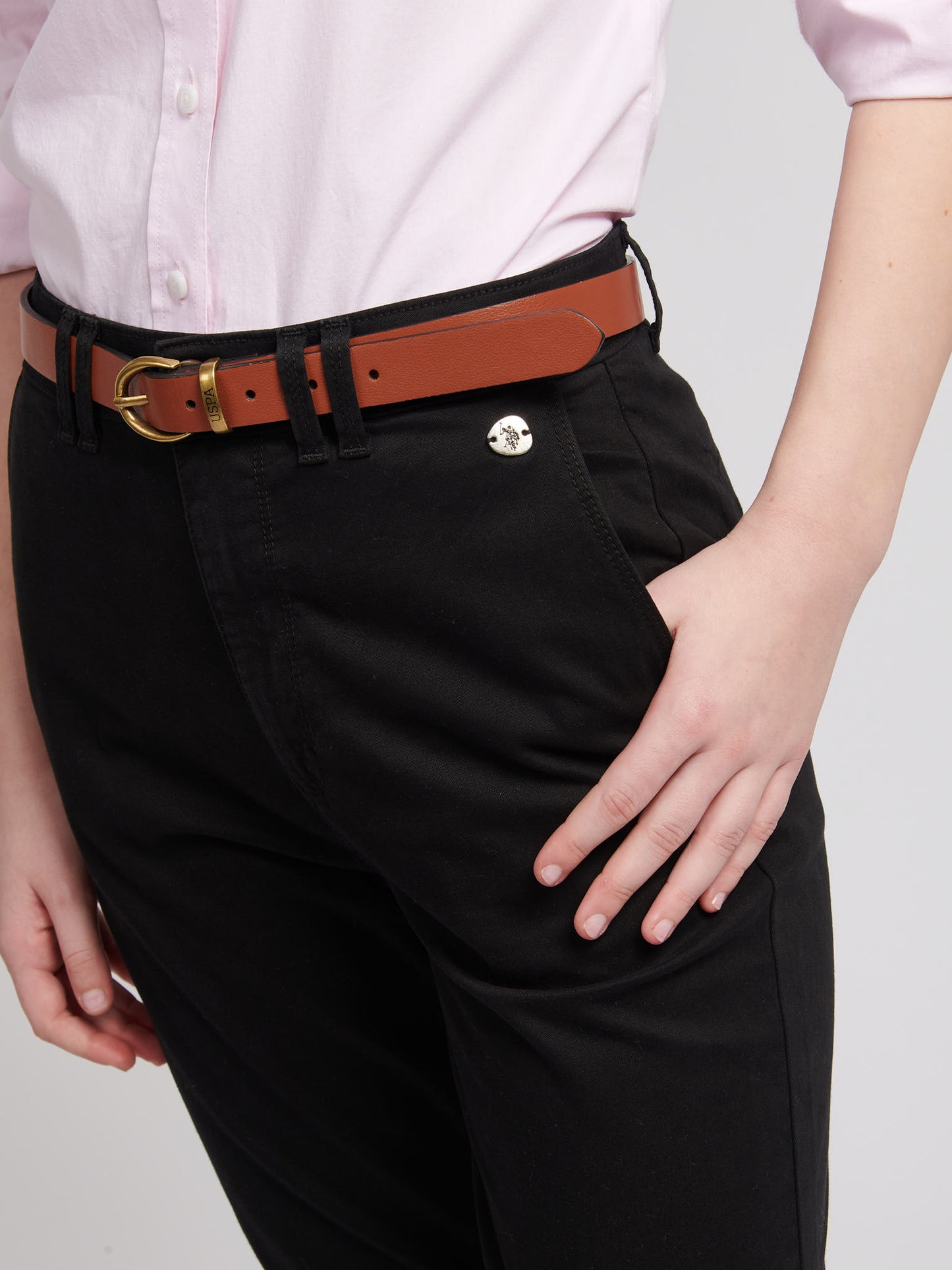 Womens Classic Chinos in Black