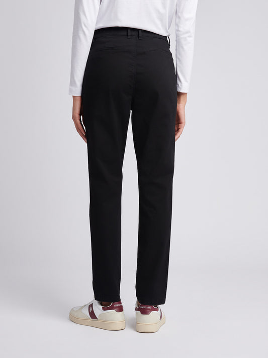 Womens Chino Trousers Black