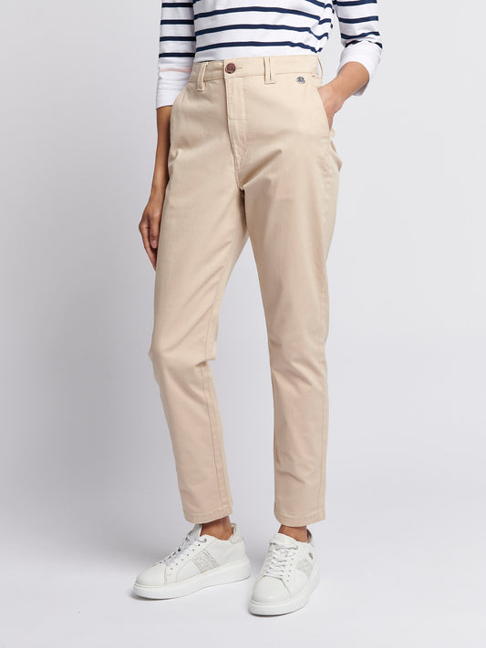 Womens Chino Trousers in Smoke Gray