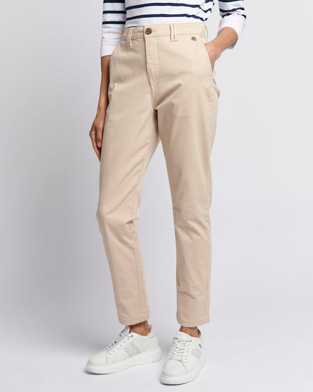 Womens Chino Trousers in Smoke Gray
