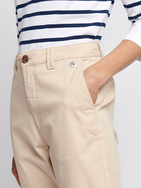 Womens Chino Trousers in Smoke Gray