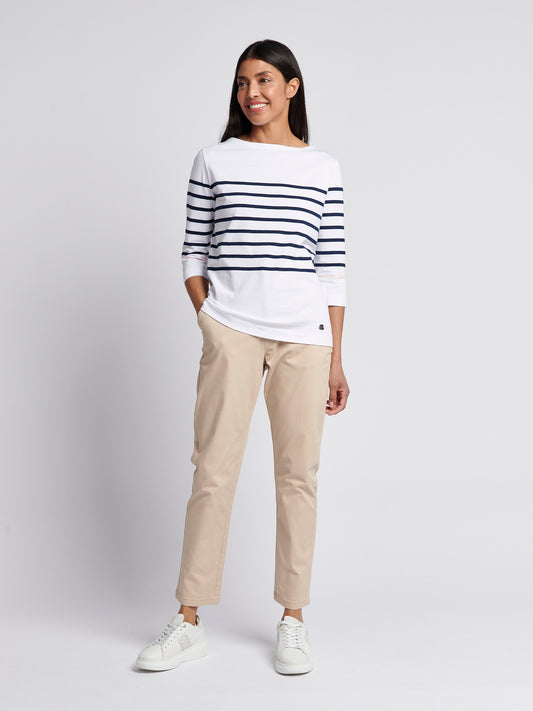 Womens Chino Trousers in Smoke Gray