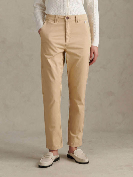 Womens Chino Trousers Iris Cream