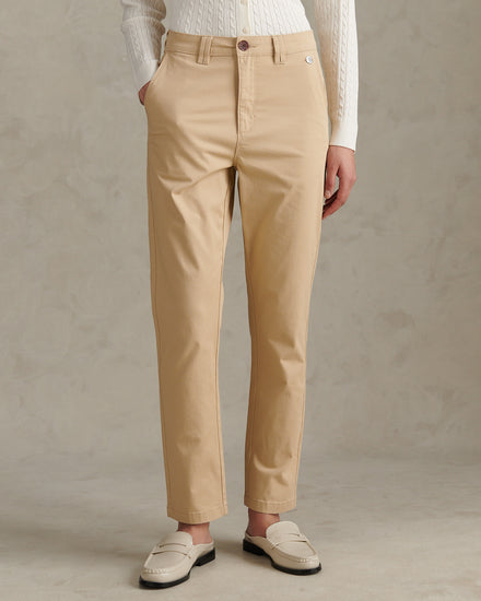 Womens Chino Trousers Iris Cream
