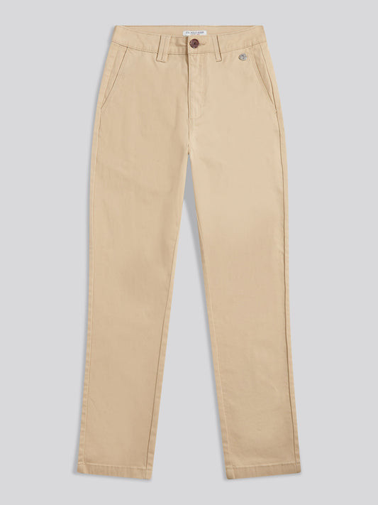 Womens Chino Trousers in Iris Cream