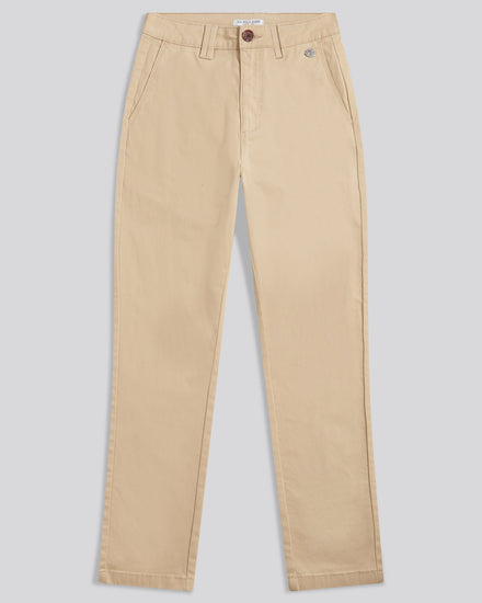Womens Chino Trousers in Iris Cream