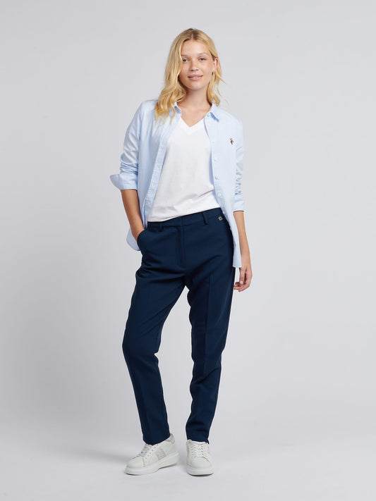 Womens Chino Trousers in Navy Iris
