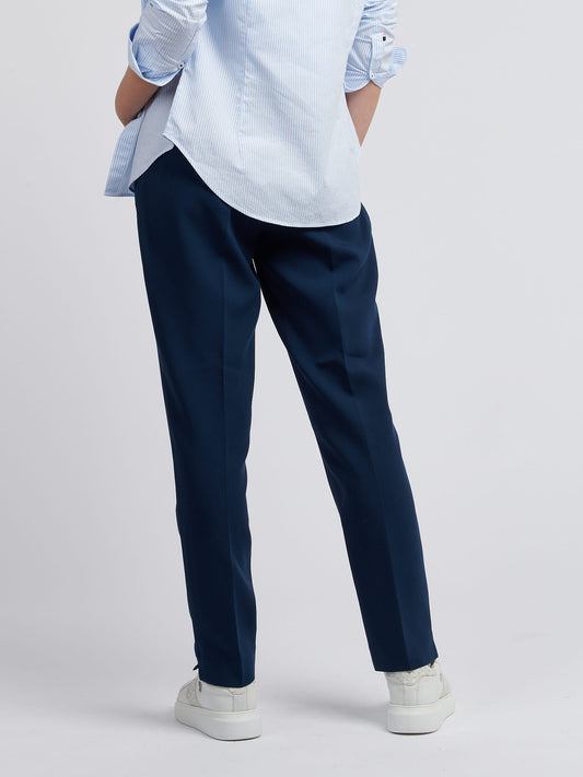 Womens Chino Trousers in Navy Iris