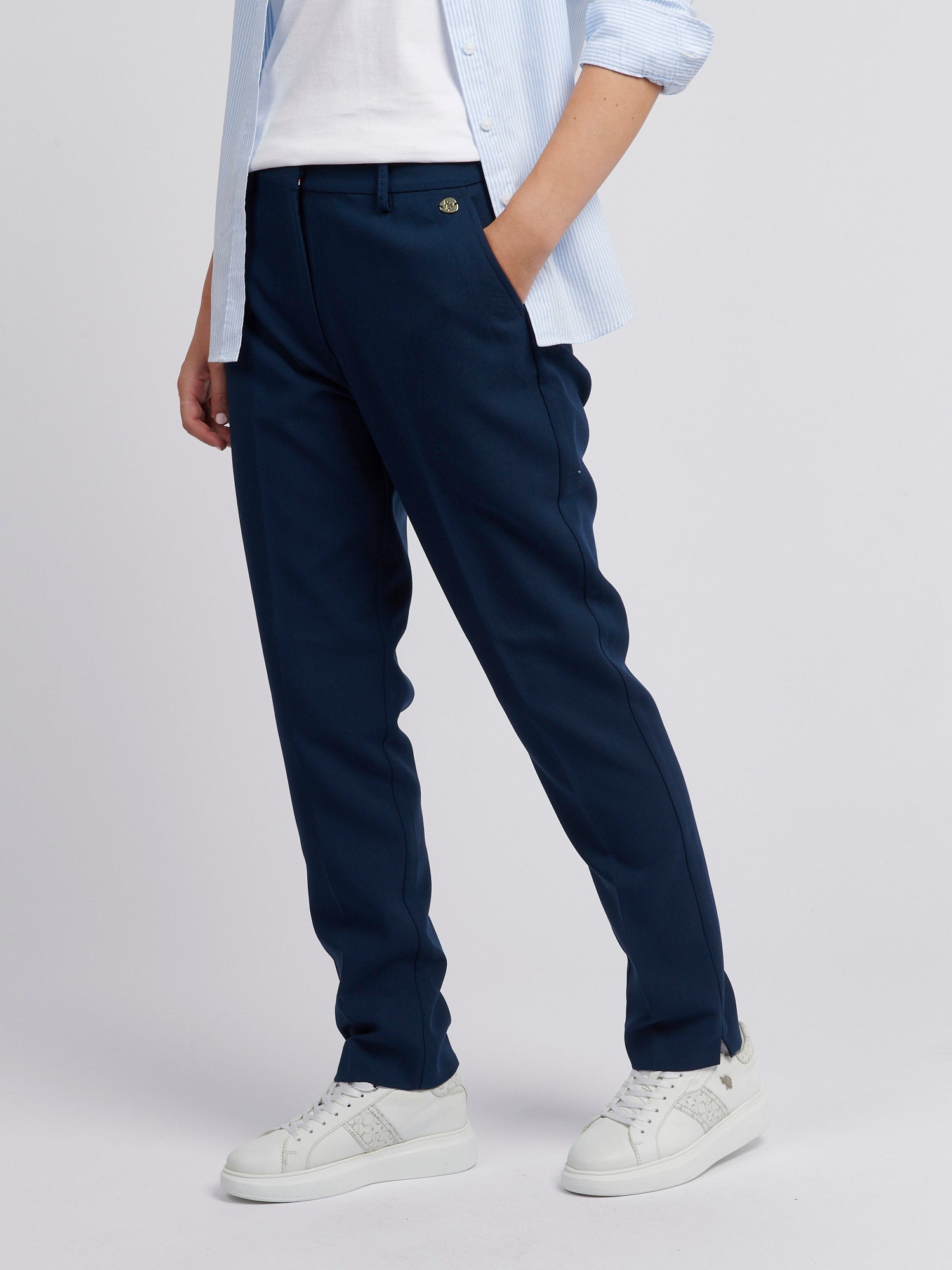 Womens Classic Chinos in Navy Iris