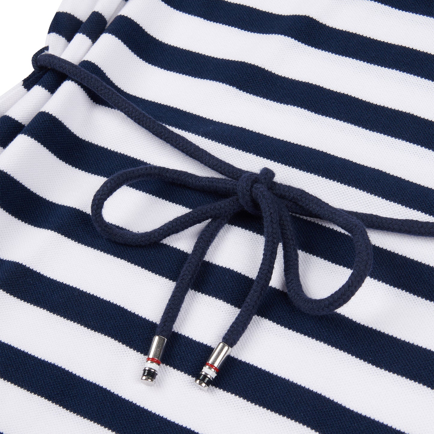 Womens Relaxed Stripe Polo Dress in Navy Iris