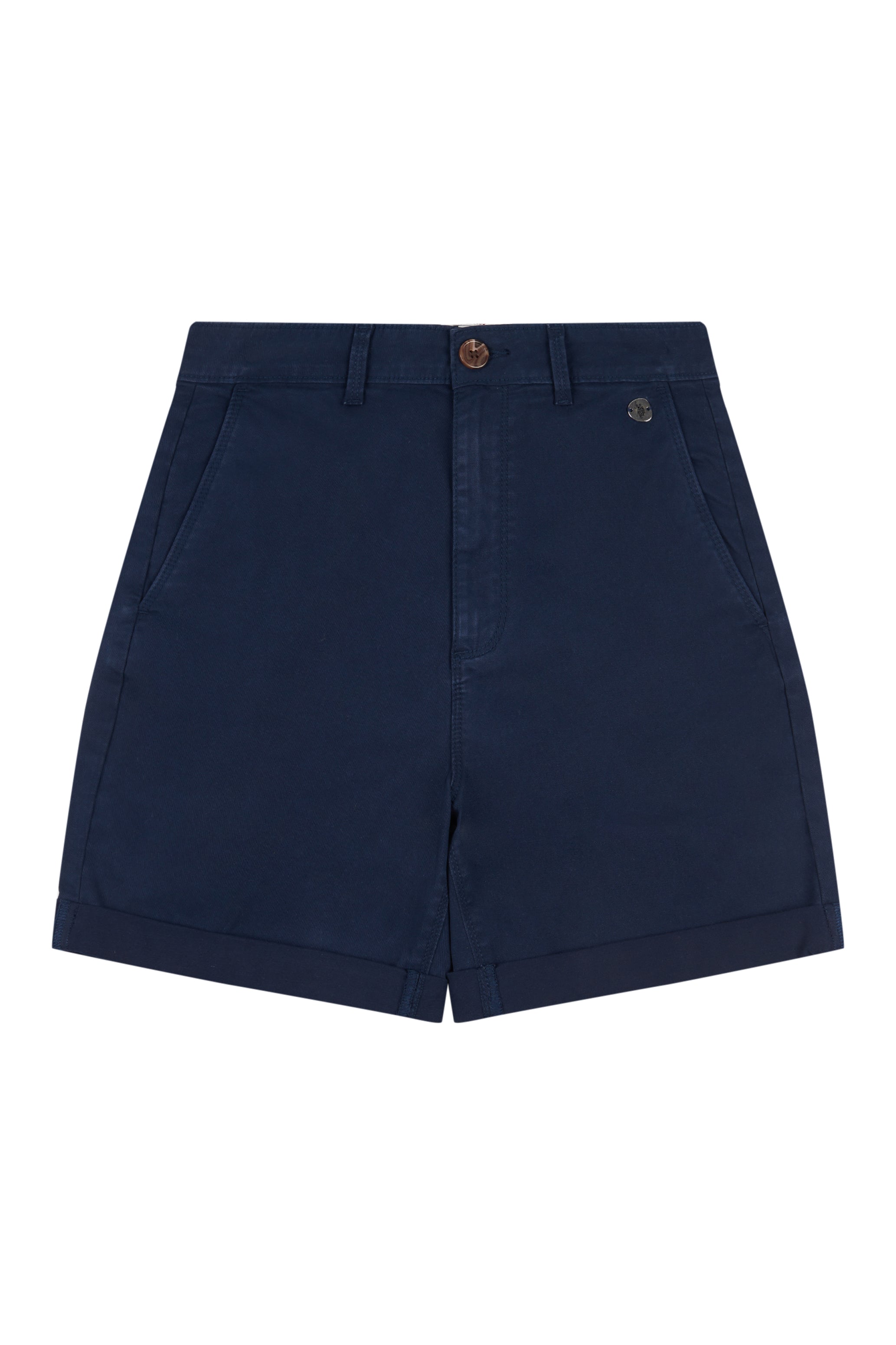 Womens Classic Chino Shorts in Navy Iris