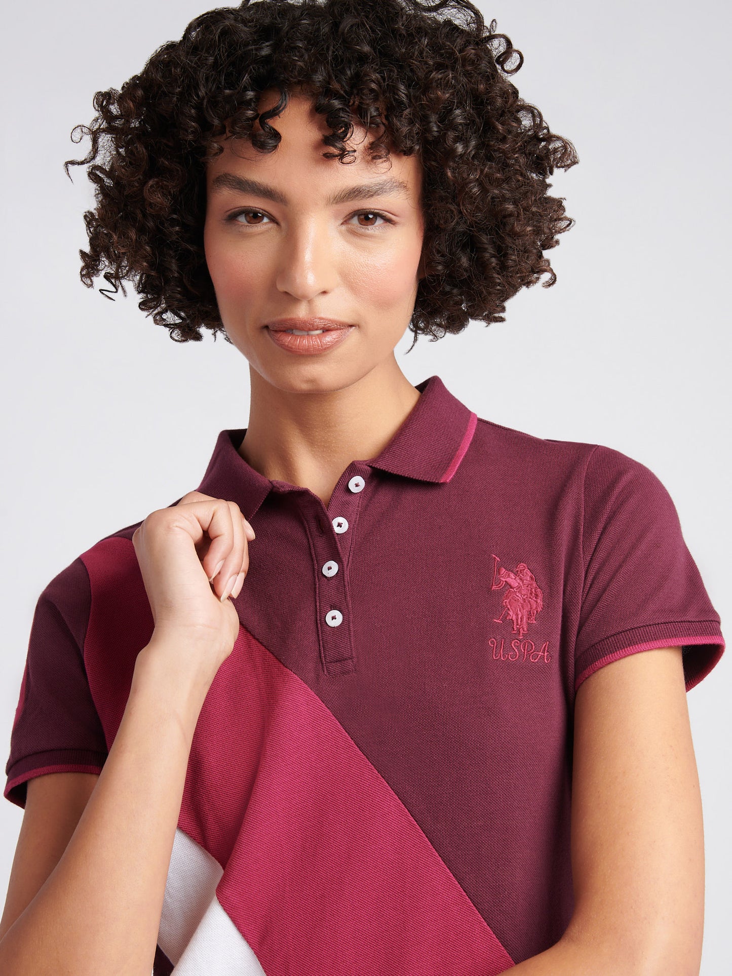 Womens Sash Player 3 Polo Shirt in Fig