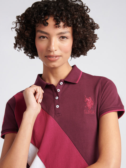 Womens Sash Player 3 Polo Shirt in Fig