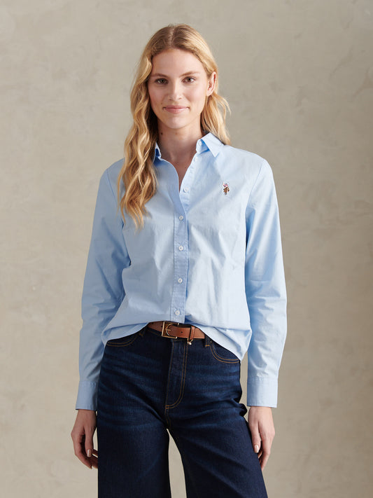 Womens Classic Fit Poplin Shirt in Windsurfer