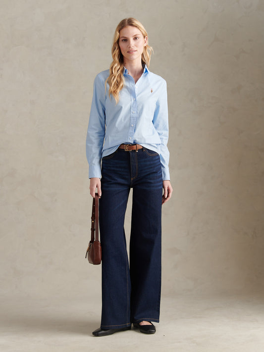 Womens Classic Fit Poplin Shirt in Windsurfer