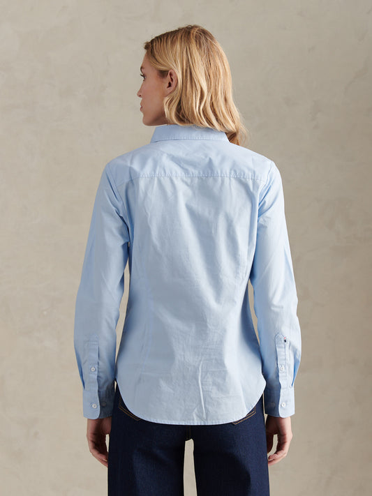 Womens Classic Fit Poplin Shirt in Windsurfer