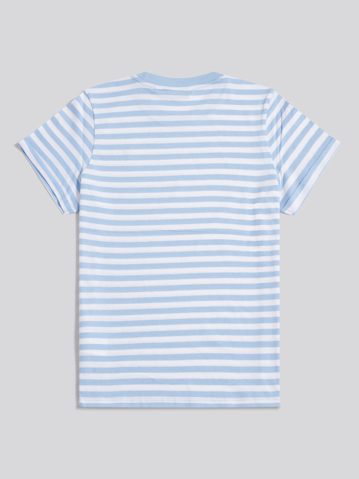 Womens Stripe Crew Neck T-Shirt Open Air