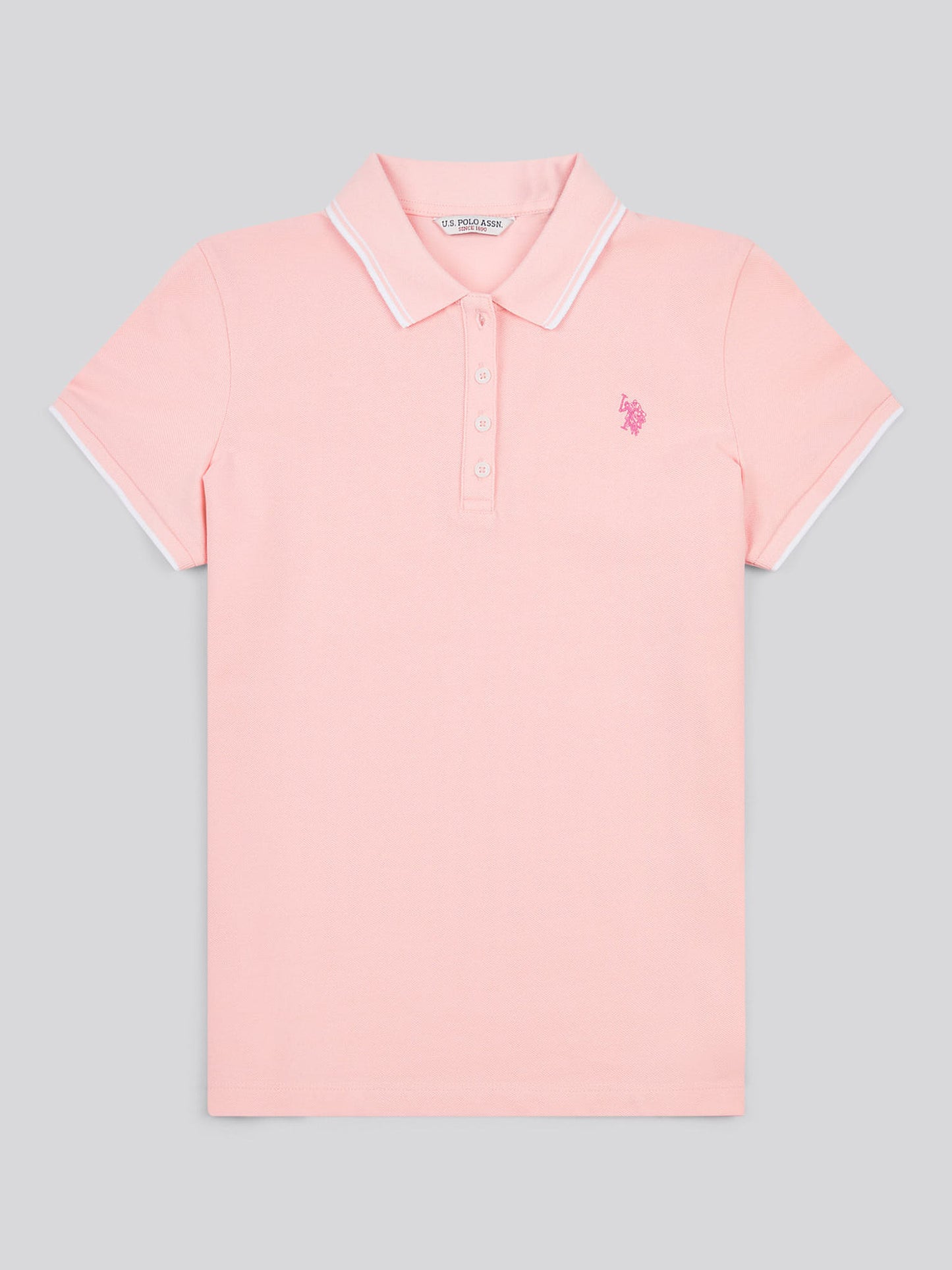 Womens Polo Shirt in Crystal Rose