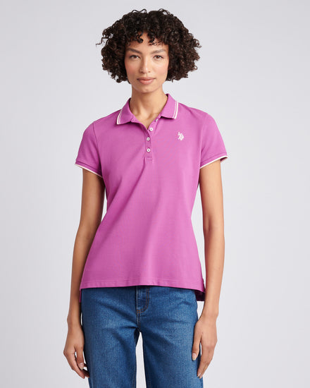 Womens Polo Shirt in Cattleya Orchid