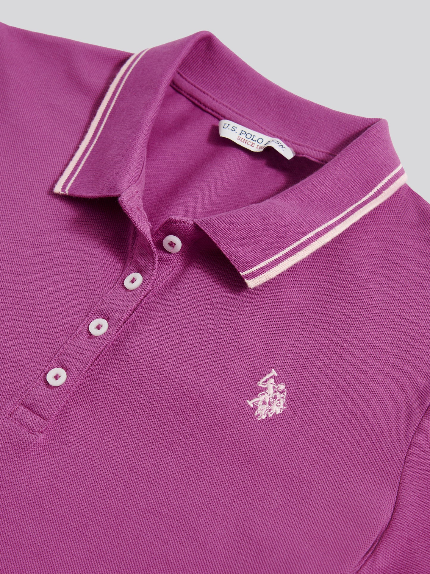 Womens Polo Shirt in Cattleya Orchid
