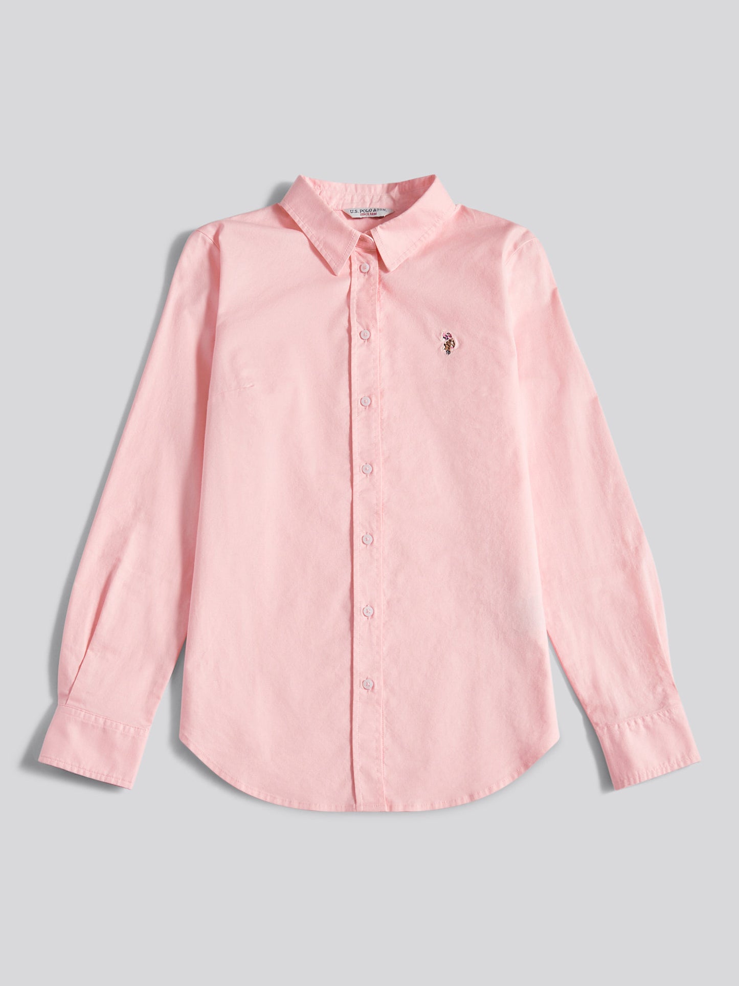 Womens Stretch Classic Fit Oxford Shirt in Crystal Rose
