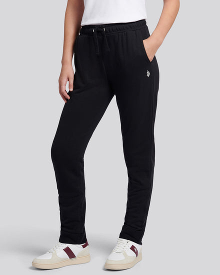 Womens Double Horsemen Roll Cuff Jogger in Black