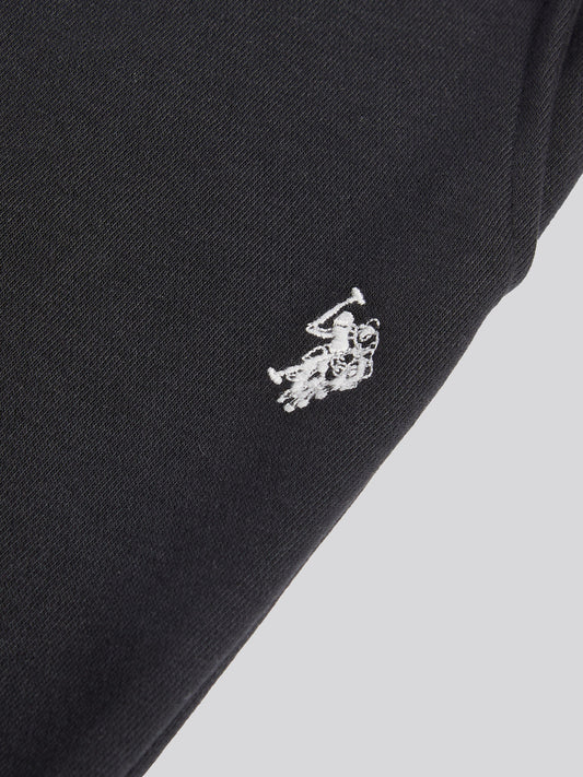 Womens Double Horsemen Roll Cuff Jogger in Black