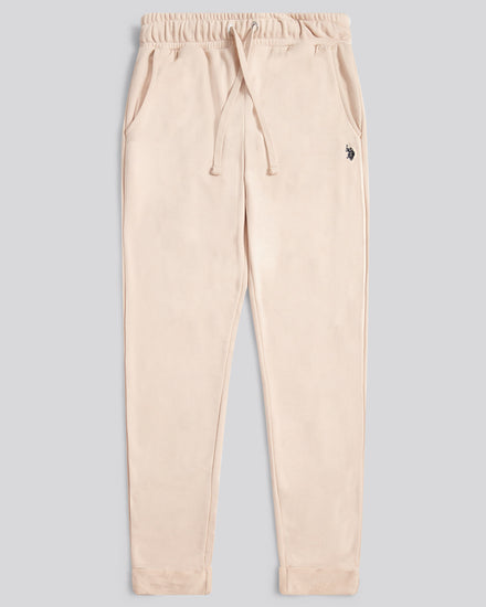 Womens Double Horsemen Roll Cuff Jogger in Smoke Gray