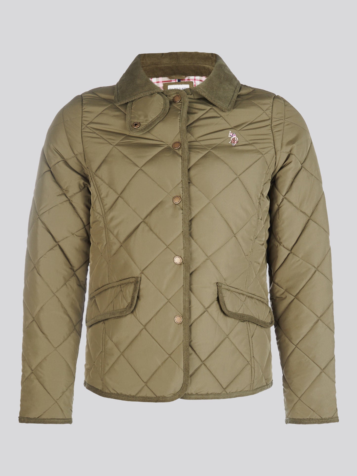 Womens Quilted Country Jacket in Kalamata Green