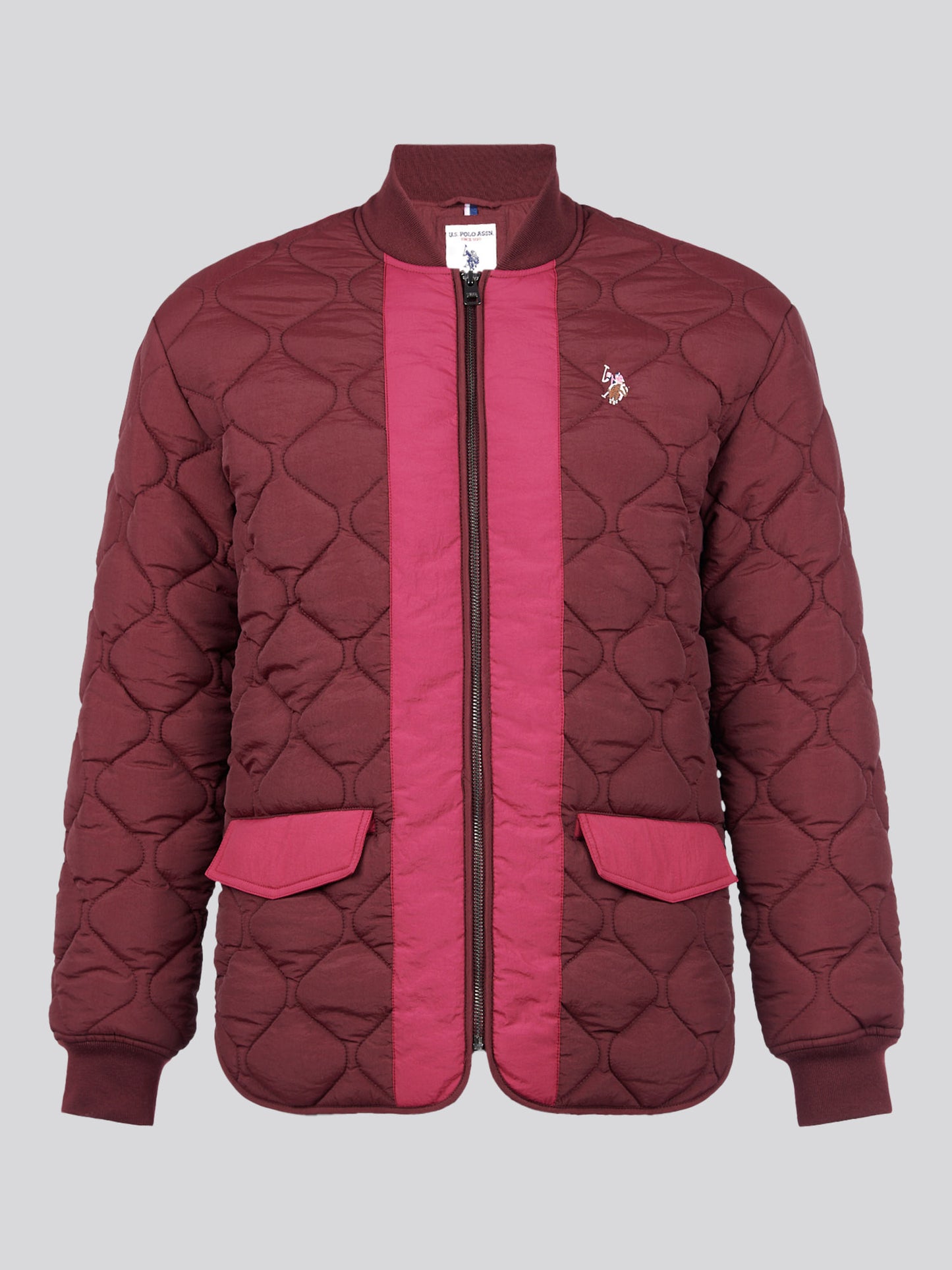 Womens Contrast Bomber Jacket in Fig