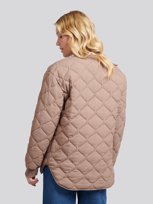 Womens Contrast Bomber Jacket in Leafless Tree