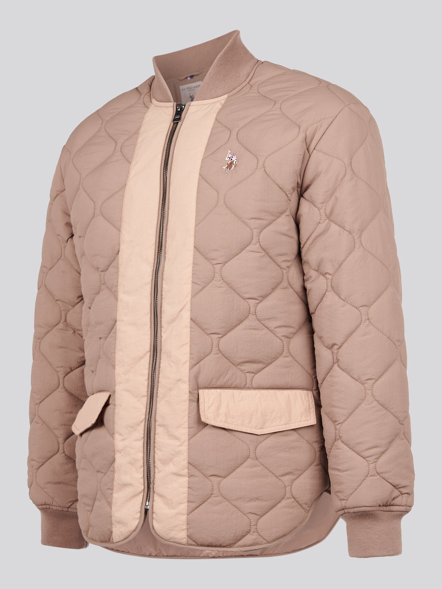 Womens Contrast Bomber Jacket in Leafless Tree