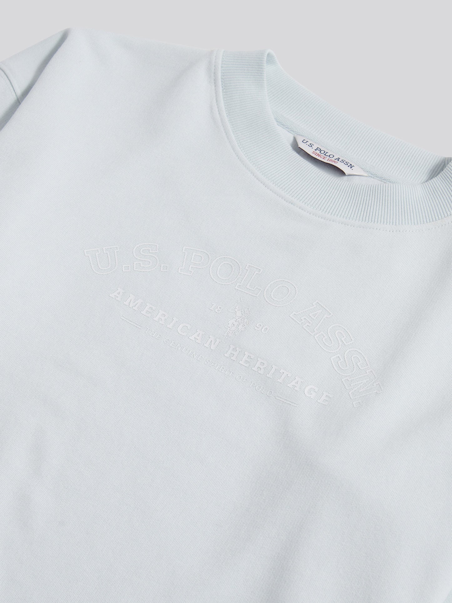 Womens Arc Graphic Crew Sweat in Ballad Blue