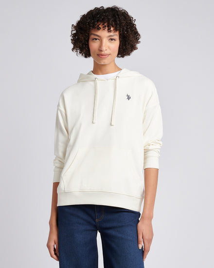 Womens Double Horsemen Hoodie in Marshmallow