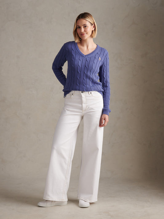 Womens Wide Fit Jean in Bright White