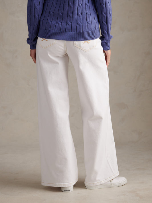 Womens Wide Fit Jean in Bright White