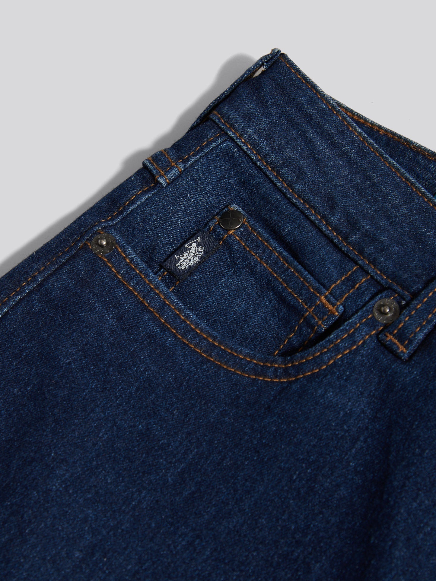 Womens Wide Fit Jean in Dark Blue Wash