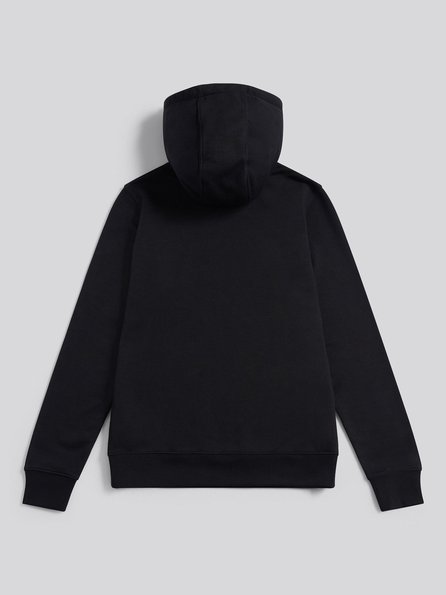 Womens Double Horsemen Loopback Hoodie in Black