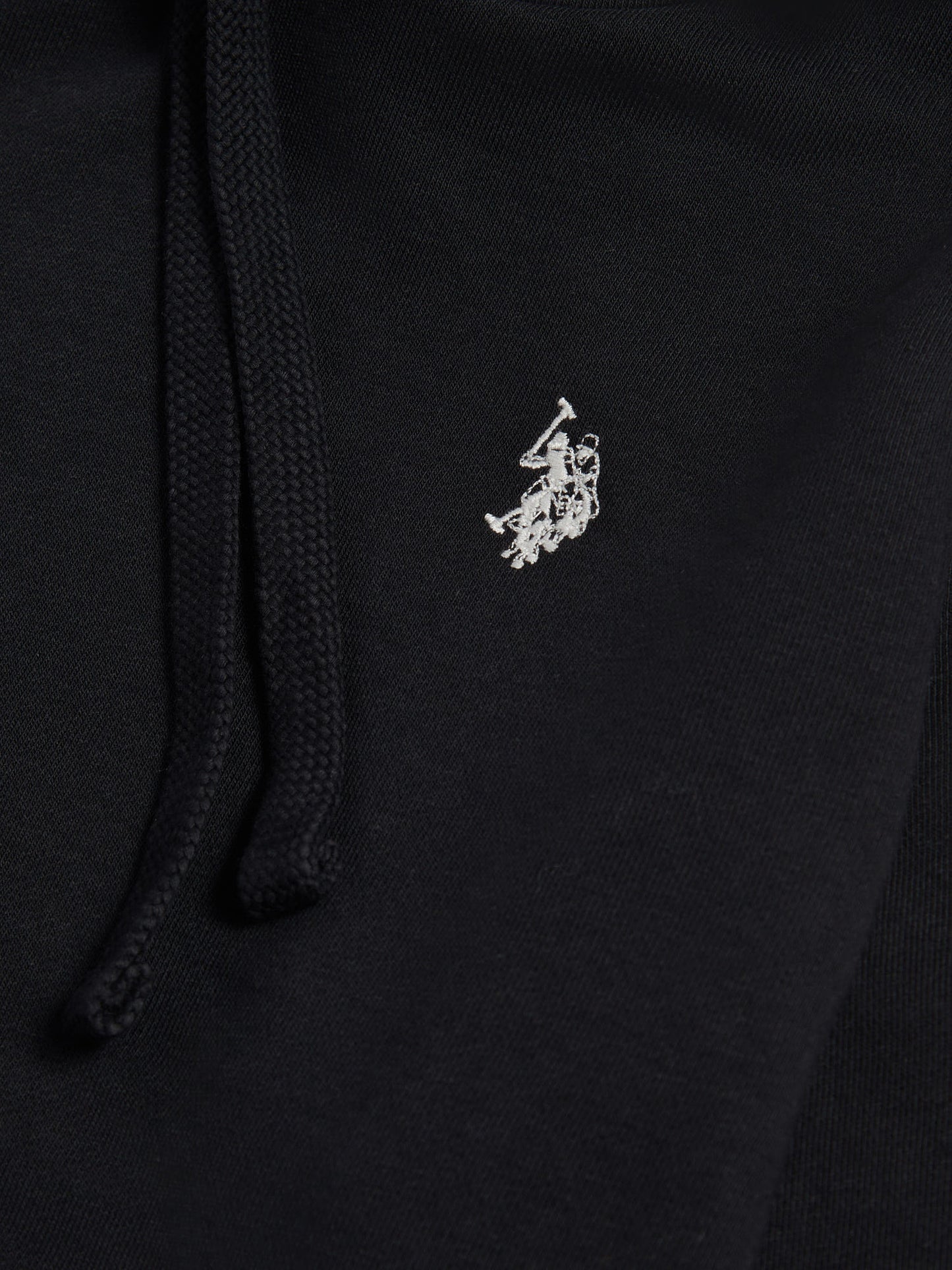 Womens Double Horsemen Loopback Hoodie in Black